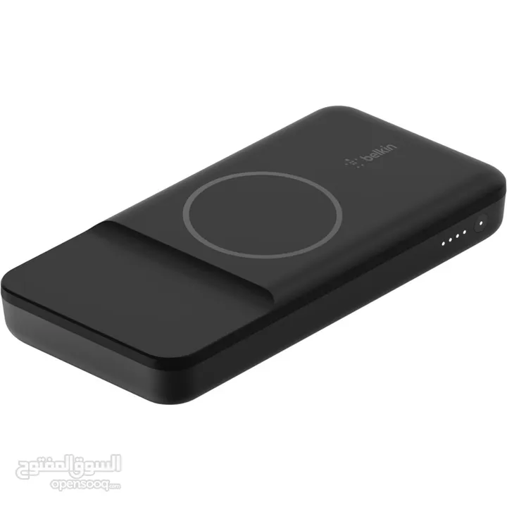 شاحن آيفون لاسلكي باور بانك نوع بلكن كابلC بالكرتونة جديد سعة البطارية Belkin MagSafe bank 10000mah