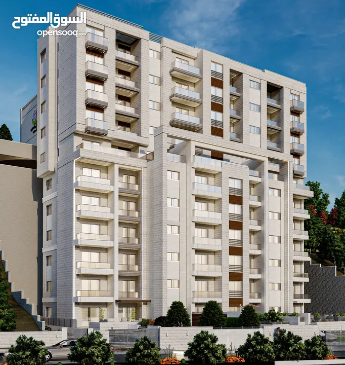 شقة 117 متر مع حديقة 136 متر و مدخل خاص ومصف سيارة خاص للبيع في عين مصباح مقابل جامعة القدس المفتوحة