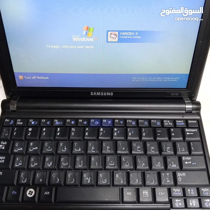 لابتوب سامسونج ميني N110  جهاز صغير وخفيف سهل الاستخدام  منافذusb بحاله الوكاله