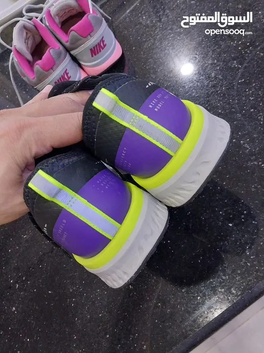 حذاء مشي او جري لمسافات كبيره نايك اصلي NIKE جدبد غير مستعمل مقاس 37.5  مقاوم للماء قابل لتنفس