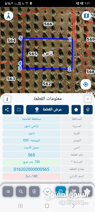 ارض للبيع ناعور الجديده حوض البويضه بالقرب من مدارس الجاليات ومدرسه ايبك قطعه سكنيه للفلل