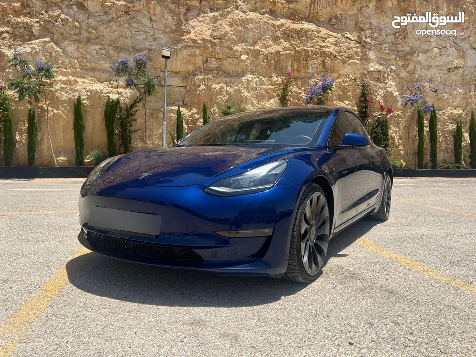 تيسلا موديل 3 لونج رينج بيرفورمنس Tesla Model 3 long range Performance