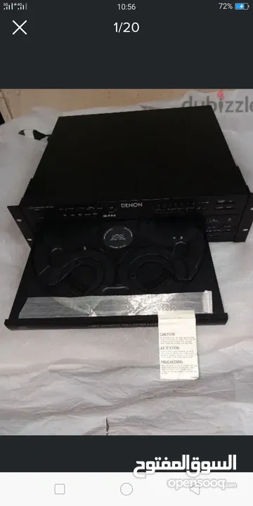 5. DVD changer.  مشغل 5 دي في دي ماركة دينون ياباني اصلي جديد بالكرتونة