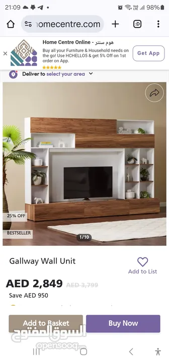 home centre TV wall cabinet stand urgent sale