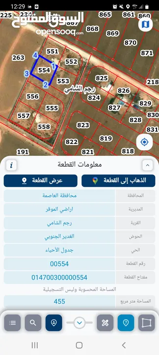 ارض سكنية استثمارية للبيع طريق المطار شارع المية رجم الشامي