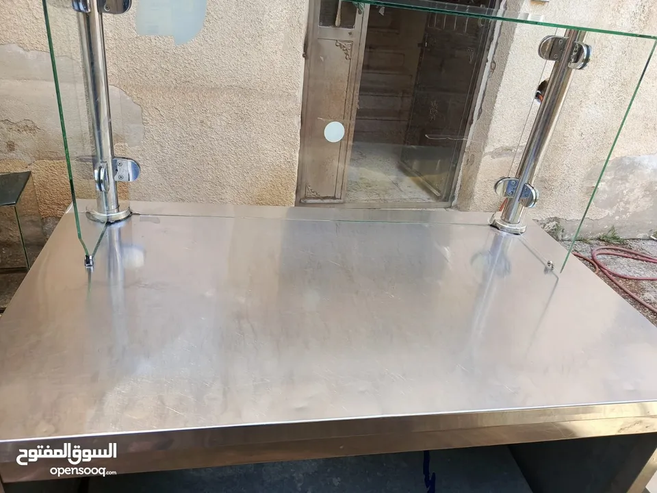 طاولات ستانلس وعرباية عصير