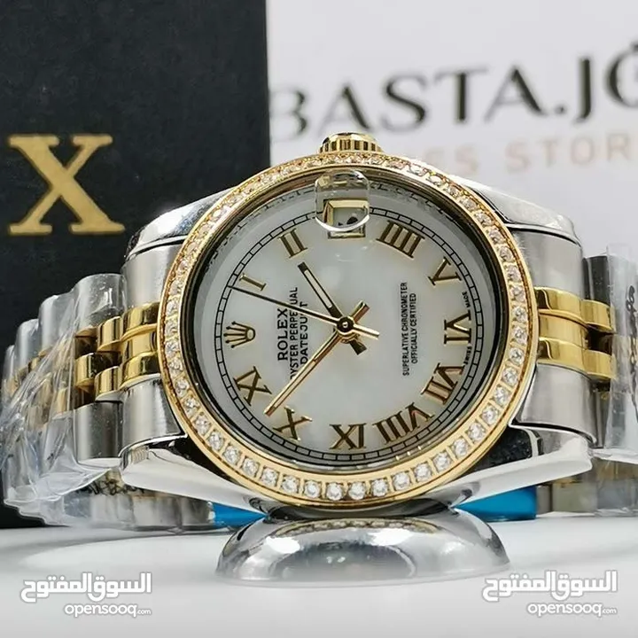 الساعات الرولكس الديت جاست النسائية متوفرة الان  من متجرنا