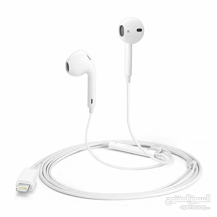 HeadSet Apple Original 100% سماعات ايفون الاصلية لاجهزة ايفون من 7 حتى  اصلي 100 الآيفون 14 برو ماكس
