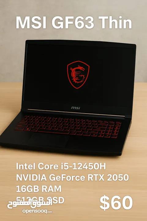 msi GF63 thin