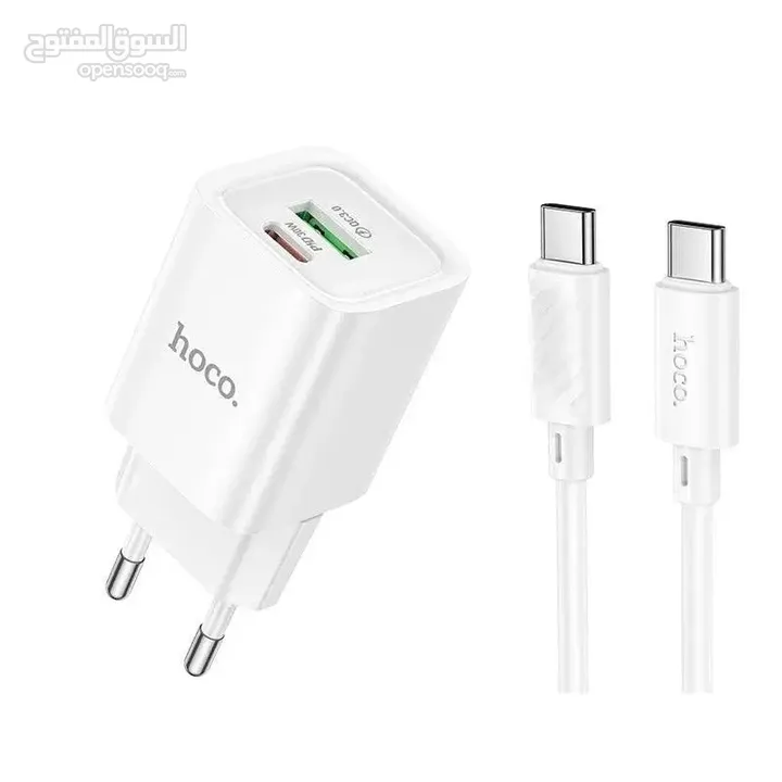 Hoco pd 30w mini charger  شاحن هوكو الاصلي بجودة عالية/////   متوفر للايفون و السامسونج بقوة 30 واط