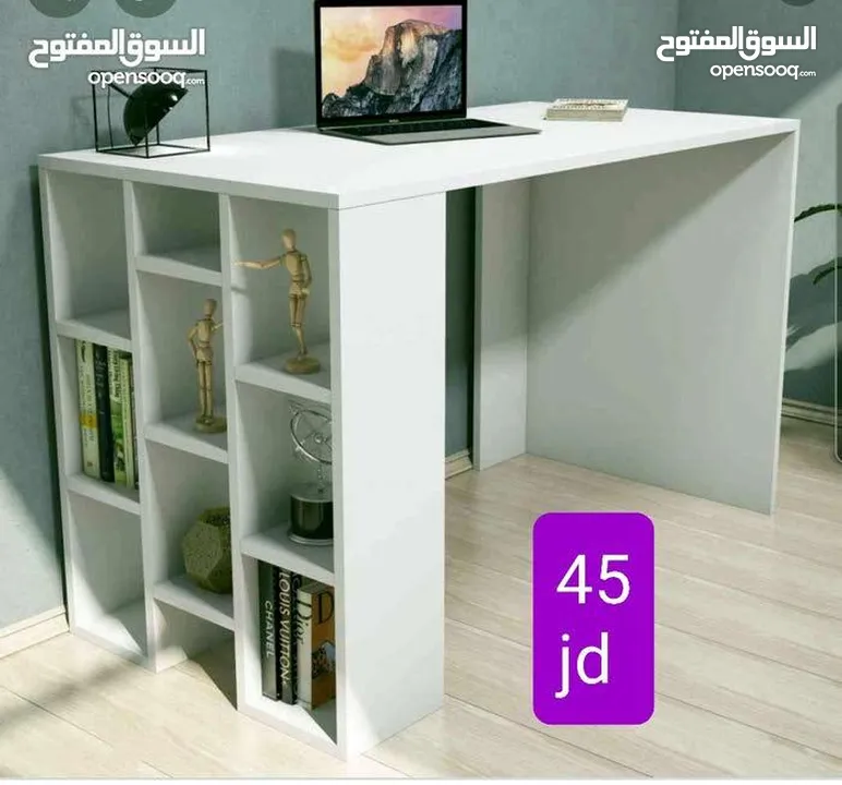 مكتب 120سم فقط 45دينار مع التوصيل والتركيب