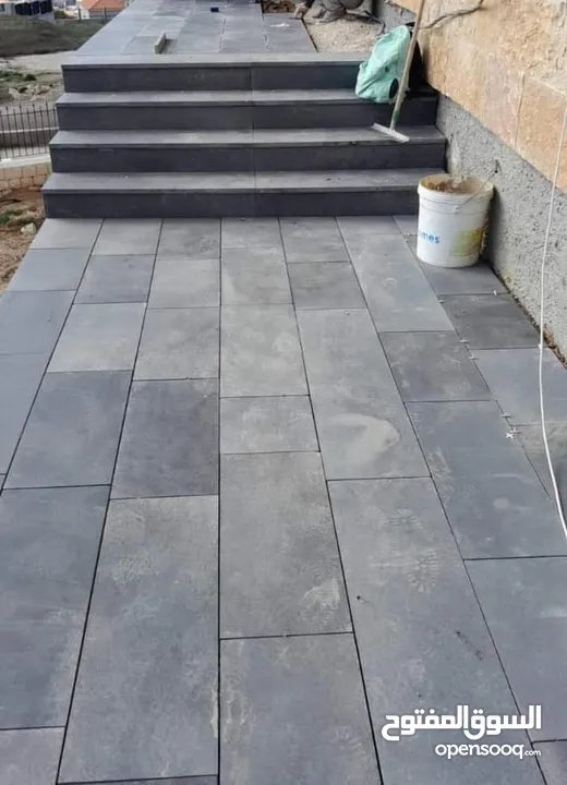 بلاط بازلت وادراج جميع القياسات بأسعار مغريه