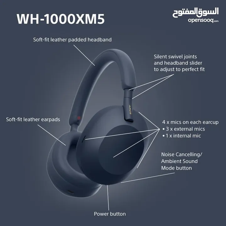 SONY WH-1000XM5 Wireless Noise Cancelling Headphones -NEW -MEGAByte