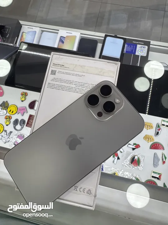 Apple iPhone 16 pro max   مستعمل بحاله الوكاله512 جيجا