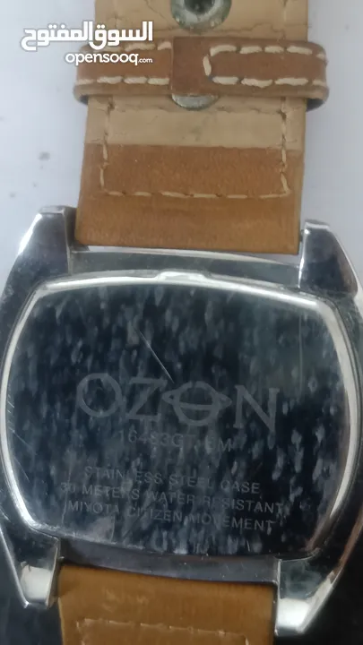 ساعه ozon  عقارب مع التاريخ اصلي
