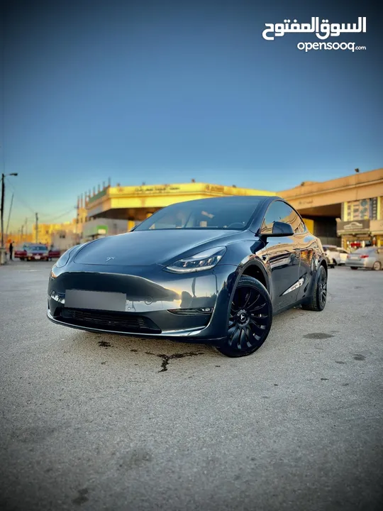 Tesla model Y LONG RANGE 2022 فحص توب نضافه بسعر مغري