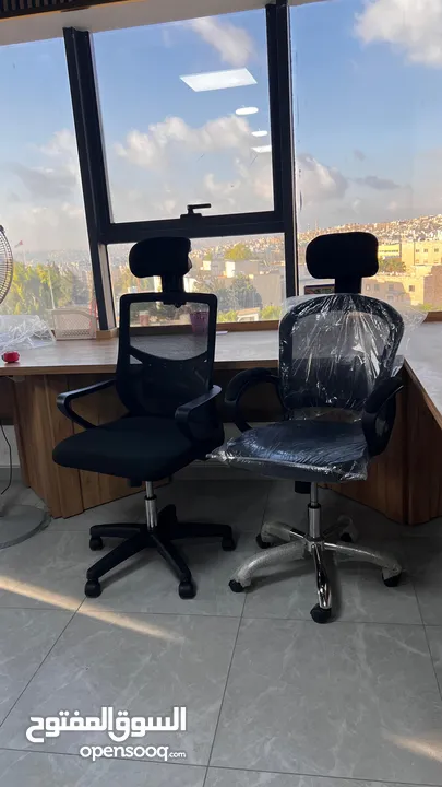 كرسي شبك متحرك طبي كرسي موظف كرسي ظهر متحرك وايدي متحركة دعم اسفل الظهر باقل سعر Office Chair