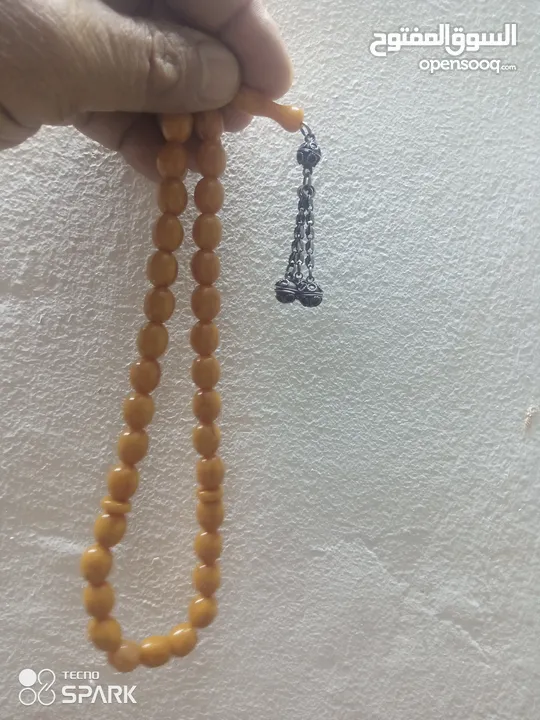السلام عليكم مسبحه انتيك طرابلسي تراب كهرب  شرشوبه فضه