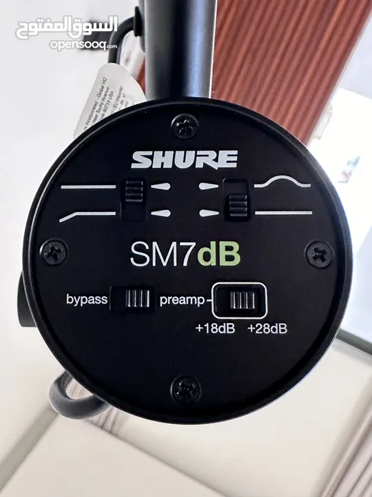 Shure SM7DB Studio Microphone with complete recording equipments