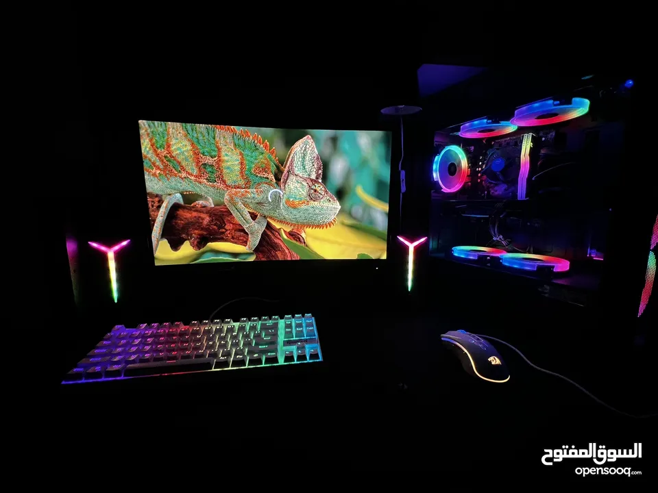 السعر قابل للتفاوض بشكل بسيط Pc gaming شبه جديد