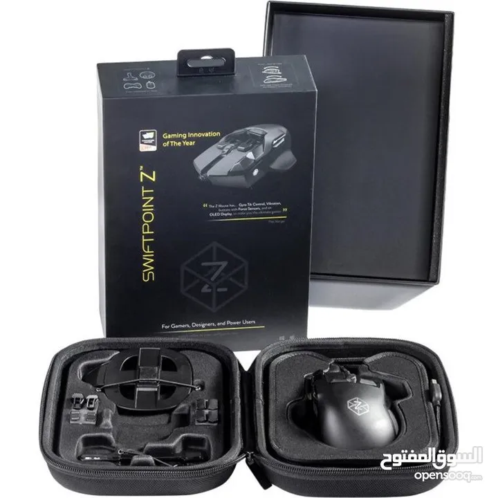Swiftpoint Z Gaming Mouse, 13 Programmable Buttons, 5 with Pressure Sensors, Analog Joystick Control