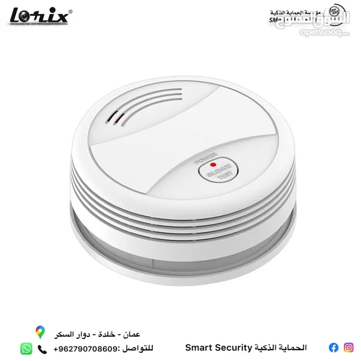 حرق اسعار حساس دخان Tuyaبدون اسلاك يمكن شبكه على الموبايل WIFI