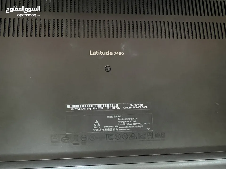 Dell Latitude 7480 Intel Core i7-7600U (7th Gen) 2.80GHz 16GB DDR4 Wi-Fi 256GB SSD