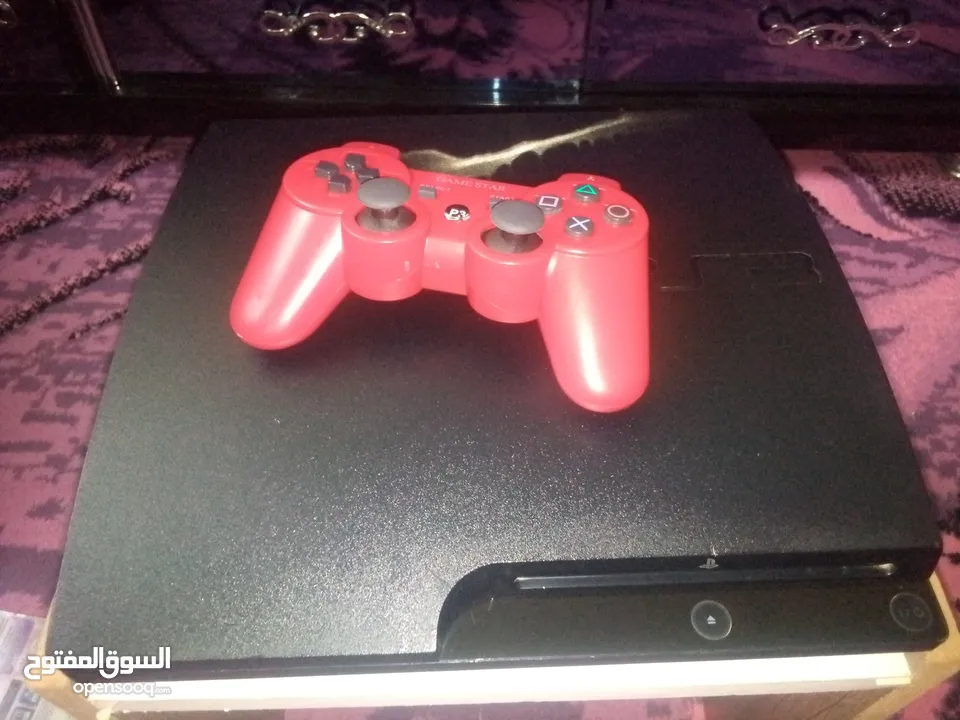 جهاز play station 3 مع 38 لعبه cd أقرا الوصف