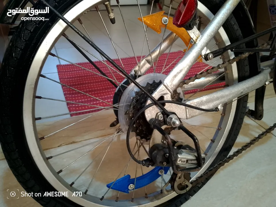 بسكليت ياباني اصلي  نوع جيب قياس 20 7غيارات بحاله وكاله بنطوي ياباني مش صيني بسعر مناسب