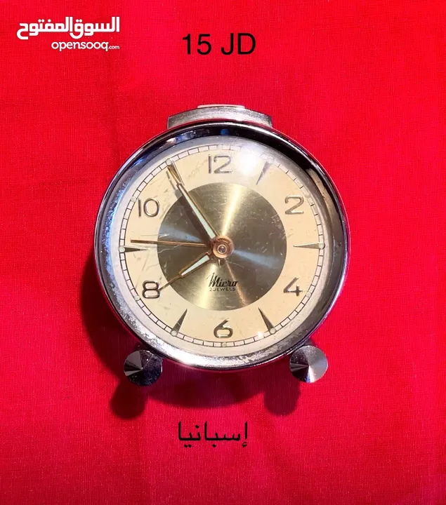 ساعات منبهه قديمة. خصم 20٪؜ على الاسعار الموجودة على الصور والتفاصيل في الوصف.