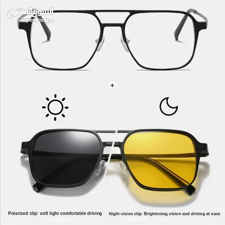 نظارات طبقات ماركة   1-طبقة حماية blue cat 2-طبقة نظارة شمسية Polarized مستقطبة لاشعة الشمس  3-طبقة