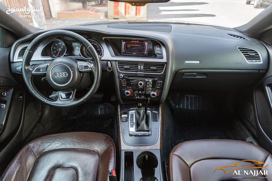 Audi A5 Coupe 2013 Quattro   السيارة وارد الشركة و قطعت مسافة 121,000 كيلو متر