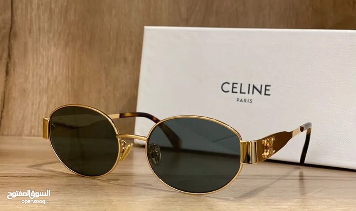 نظارات سيلين متوفرة مع ملحقاتها  بالونين الفضي والذهبي