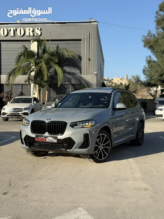 BMW x3 30e ترخيص 2022 ترخيص  محرك 2000 هايبرد plug in/يقطع على الشحنه 30 كيلو متر  293 حصان