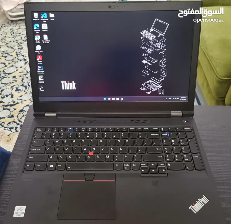 كمبيوتر قوي Lenovo thinkpad p15 gen 1 workstation