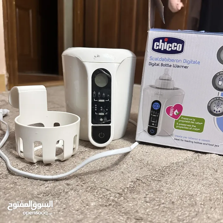 جهاز تسخين الرضاعة للبيبي ديجيتال Chicco bottle    السعر 20 دينار warmer