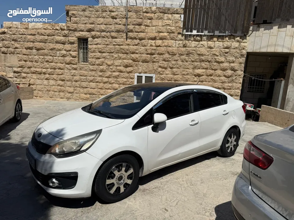 كيا برايد 2016 سقف اسود اتوماتيك ولا ضربه