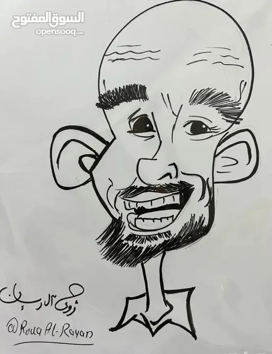 نقش حناء ، رسم كاريكاتير ، رسم على الوجه