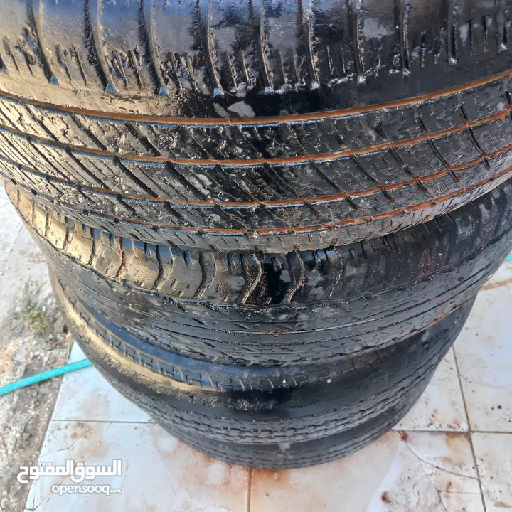 طقم كفرات مقاس 245/65/17 مستعمل