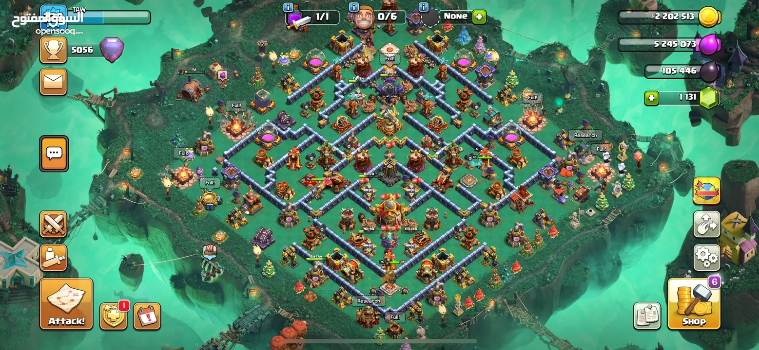 Clash of clans th16 account