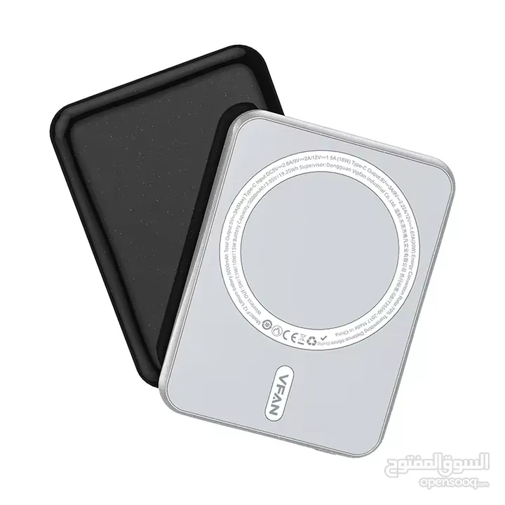 باور بانك VFan F12 المميز بسعة 5000mAh، شاحن محمول مثالي لتلبية احتياجاتك اليومية.