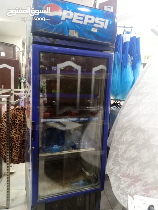 ثلاجه عرض بيبسي بحاله ألوكاله للبيع