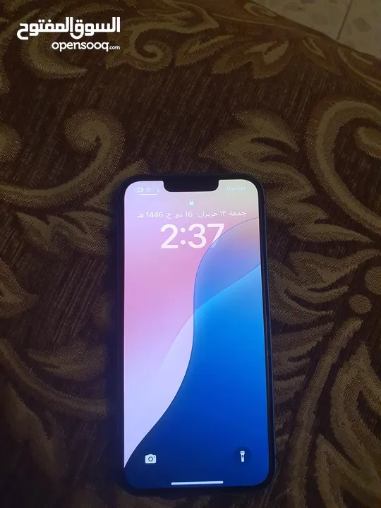 ايفون 13 128G مش مفتوح بحاله الوكاله نظيف بطارية 77‎%‎