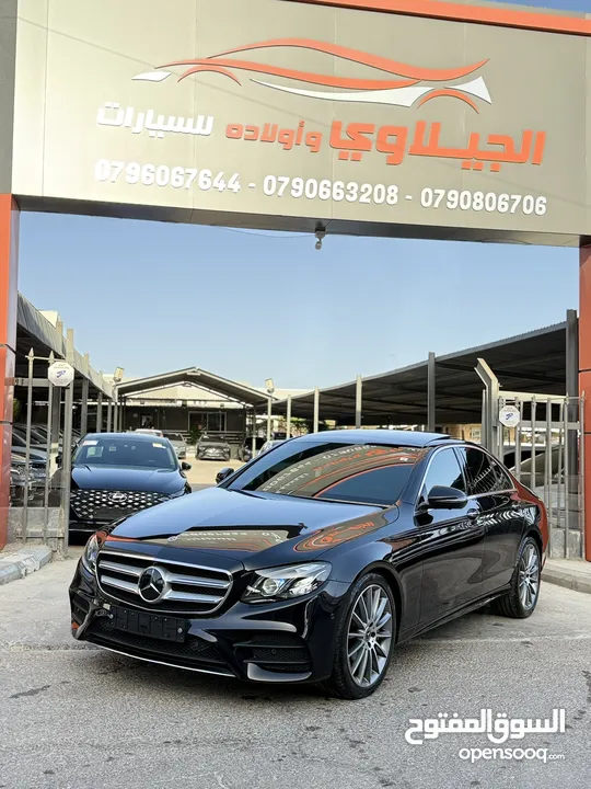 مرسيدس E350 2020 AMG فحص كامل ممشى قليل فل اضافات اعلى صنف لون اسود غرفة كاميل