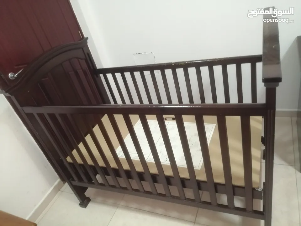 Baby Cot - Wooden for Sale