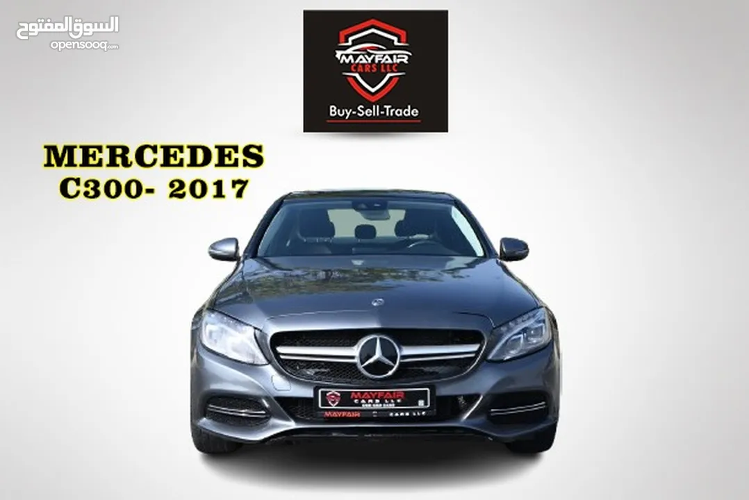 0% DP - ENGINE+GEAR+CHASSIS GURANTEE - MERCEDES C300 2.0 4MATIC LUXURY AWD 2017  - US SPECS