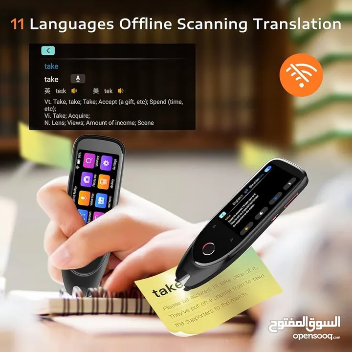 قلم ماسح ضوئي للترجمة 112 لغة قلم مترجم شاشة تعمل باللمس LCD