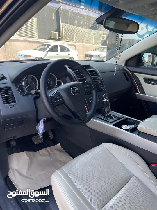 سيارة مازدا CX9 موديل 2014 لون اسود للبيع فحص كامل بحالة الوكالة كامل الاضافات