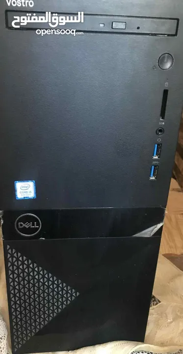 جهاز PC I5 8400 جيل ثامن DELL  لدراسه والتصفح والبرجمه والمونتاج والالعاب الخفيفه