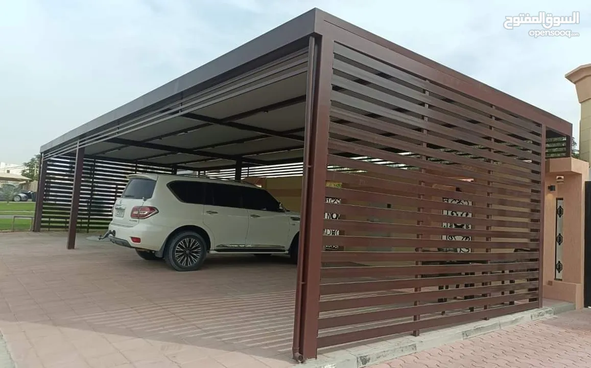 pergola carparking sunshade canopy staircase pvc shade aluminum pergola steel pergola fabrication